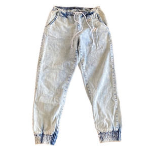 Indigo Rein White Washed Drawstring Jeans
